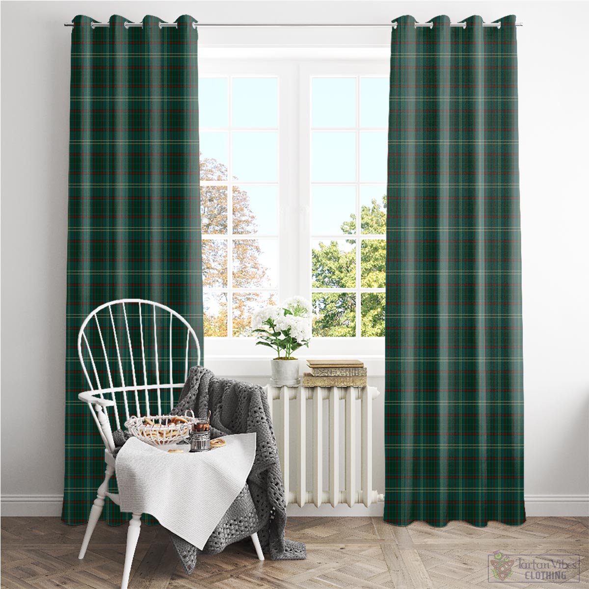 Armagh County Ireland Tartan Window Curtain