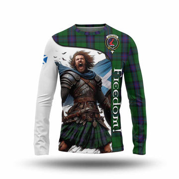 Armstrong Crest Tartan Long Sleeve T-Shirt Inspired by the Freedom of Scottish Warrior