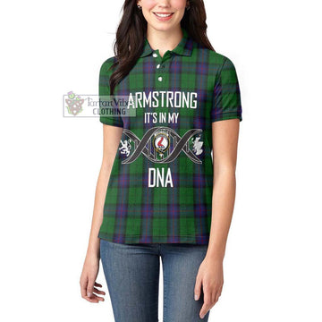 Armstrong Tartan Women's Polo Shirt with Family Crest DNA In Me Style