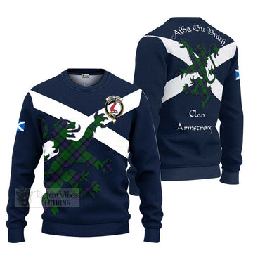 Armstrong Tartan Lion Rampant Ugly Sweater Proudly Display Your Heritage with Alba Gu Brath and Clan Name