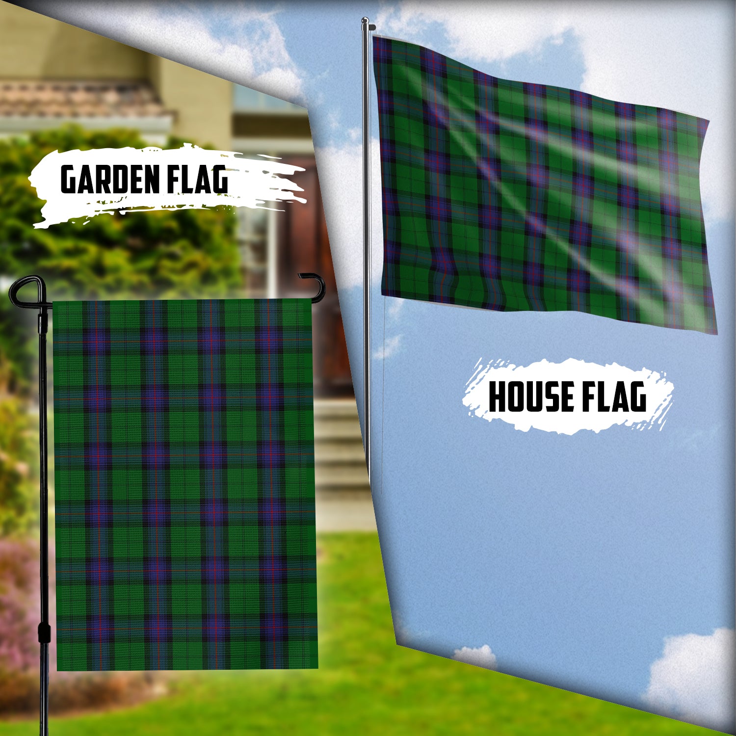 Armstrong Tartan Flag Garden Flag (Vertical) - Tartan Vibes Clothing