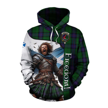 Armstrong Crest Tartan Cotton Hoodie Inspired by the Freedom of Scottish Warrior