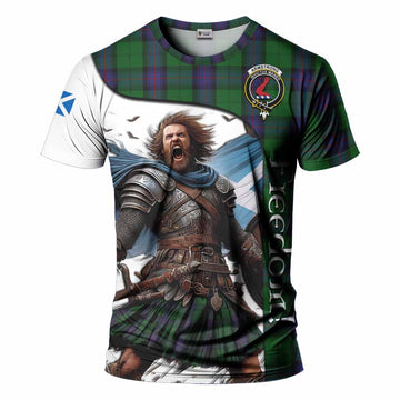 Armstrong Crest Tartan T-Shirt Inspired by the Freedom of Scottish Warrior