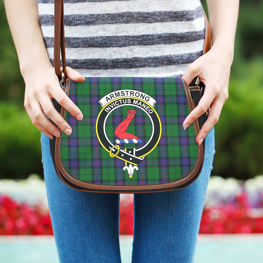 Armstrong Tartan Saddle Bag with Family Crest One Size - Tartan Vibes Clothing