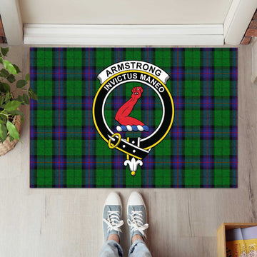 Armstrong Tartan Door Mat with Family Crest