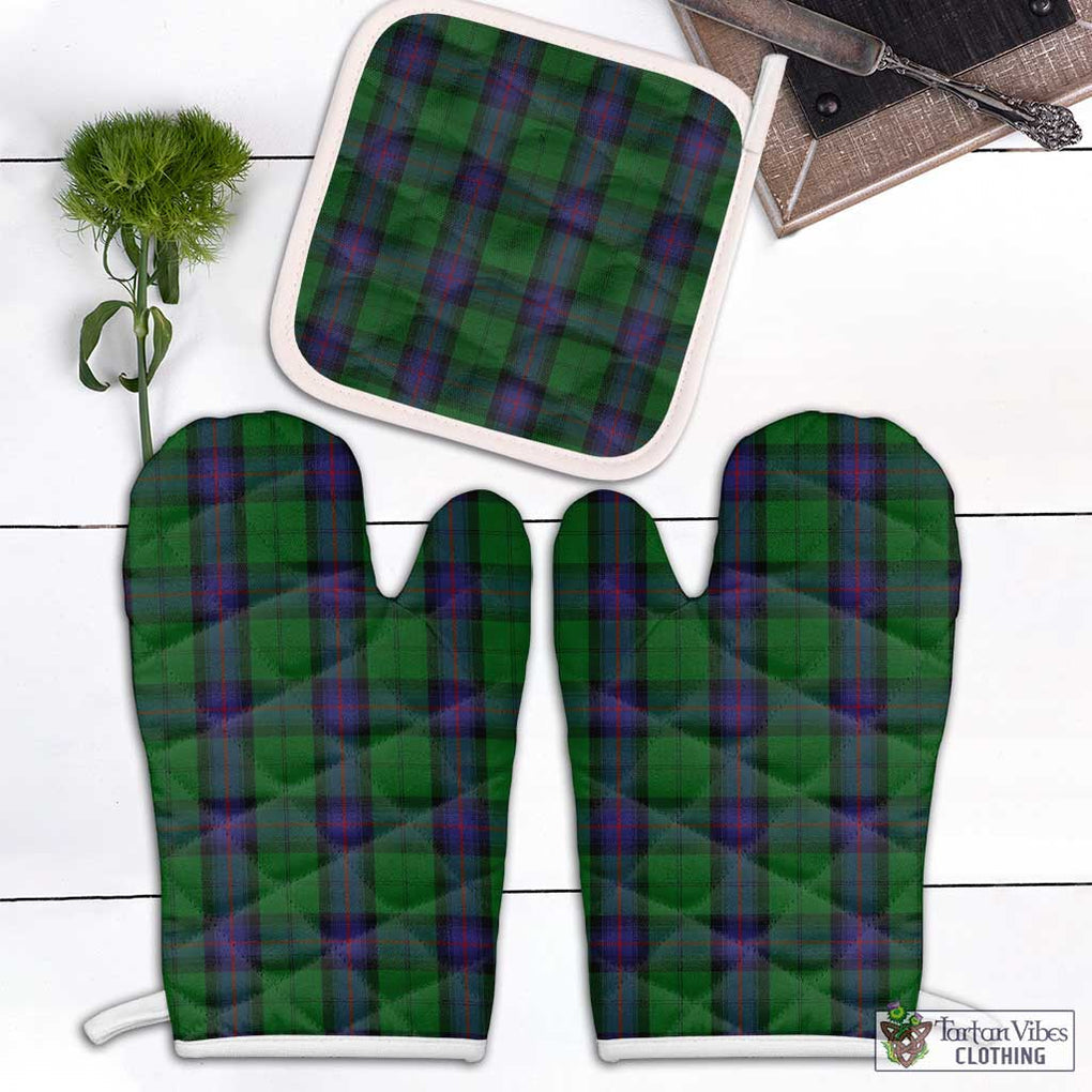 Armstrong Tartan Combo Oven Mitt & Pot-Holder White - Tartan Vibes Clothing