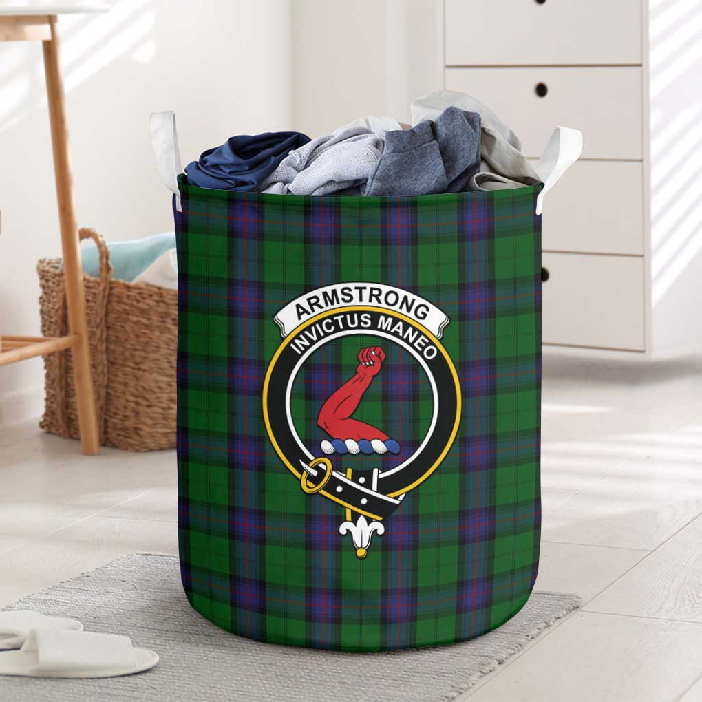 Armstrong Tartan Laundry Basket with Family Crest One Size - Tartanvibesclothing Shop