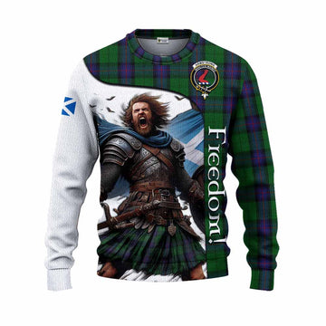 Armstrong Crest Tartan Knitted Sweater Inspired by the Freedom of Scottish Warrior