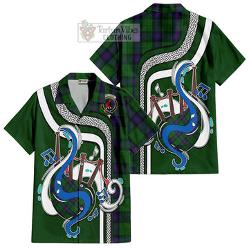 Armstrong Tartan Short Sleeve Button Shirt with Epic Bagpipe Style