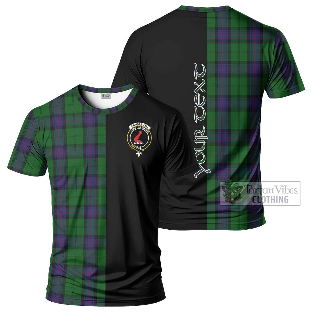 Armstrong Tartan T-Shirt with Family Crest and Half Of Me Style Kid's Shirt - Tartanvibesclothing Shop