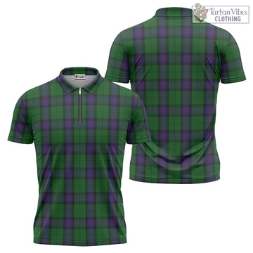 Armstrong Tartan Zipper Polo Shirt