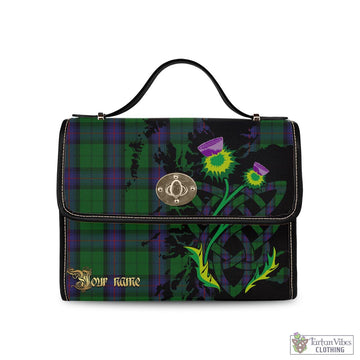 Armstrong Tartan Waterproof Canvas Bag with Scotland Map and Thistle Celtic Accents