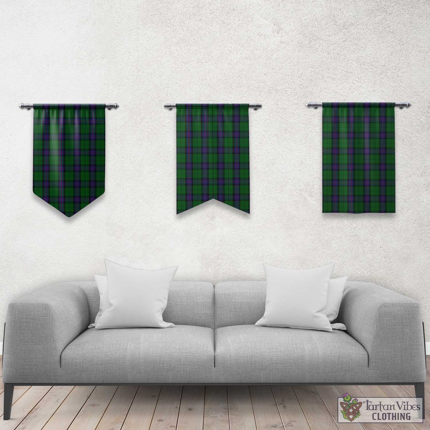 Tartan Vibes Clothing Armstrong Tartan Gonfalon, Tartan Banner