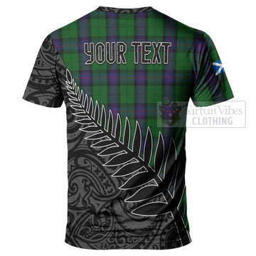 Armstrong Crest Tartan T-Shirt with New Zealand Silver Fern Half Style