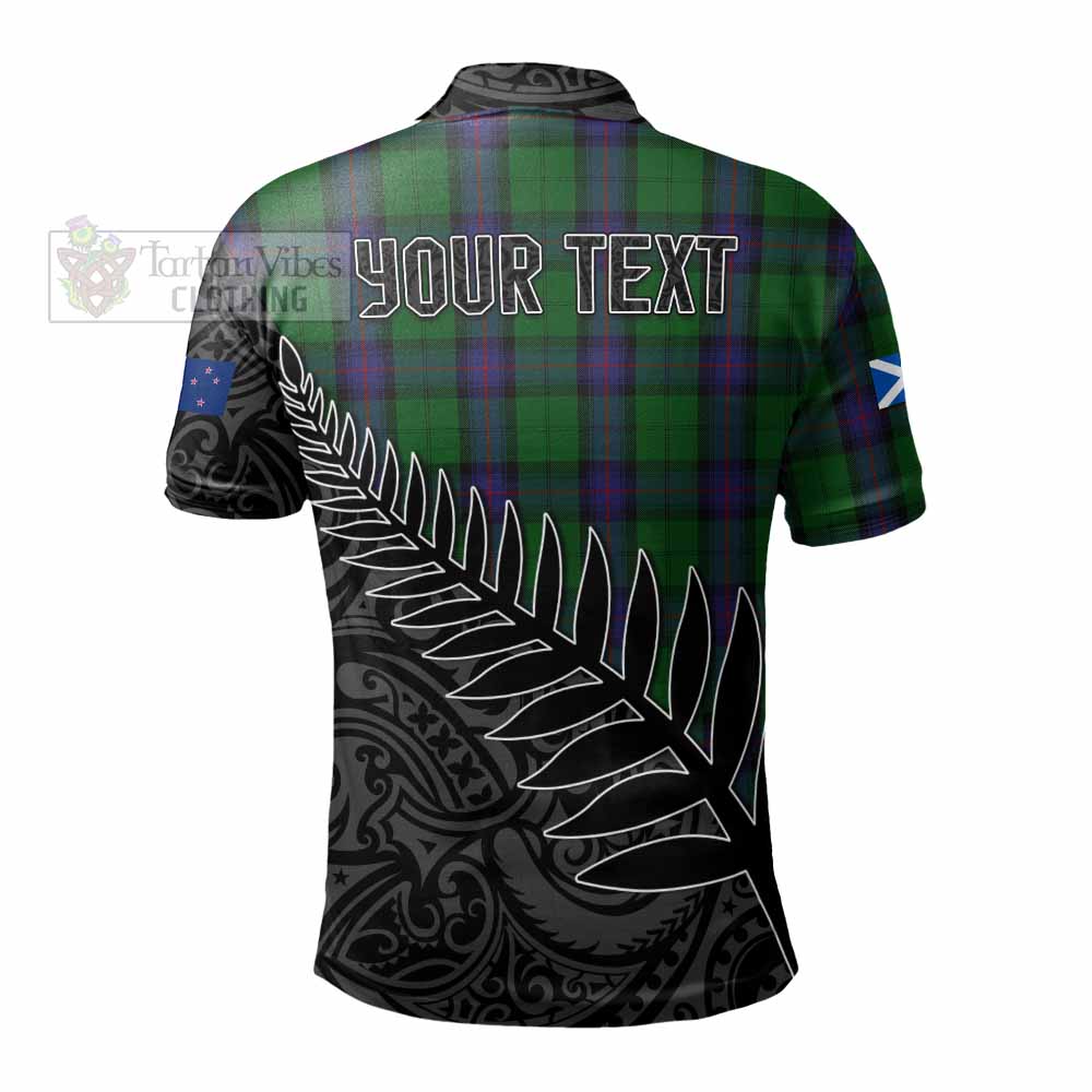 Armstrong Crest Tartan Polo Shirt with New Zealand Silver Fern Half Style