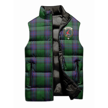 Armstrong Tartan Sleeveless Puffer Jacket with Family Crest