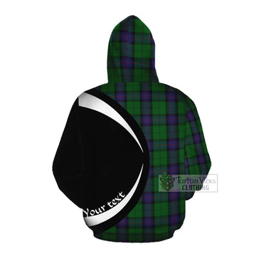 Armstrong Tartan Cotton Hoodie with Family Crest Circle Style