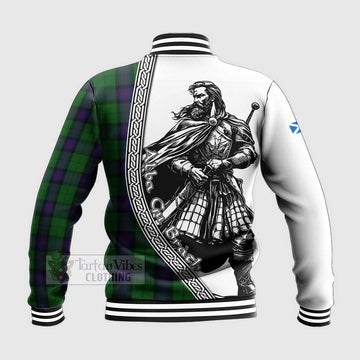 Armstrong Tartan Clan Crest Baseball Jacket with Highlander Warrior Celtic Style