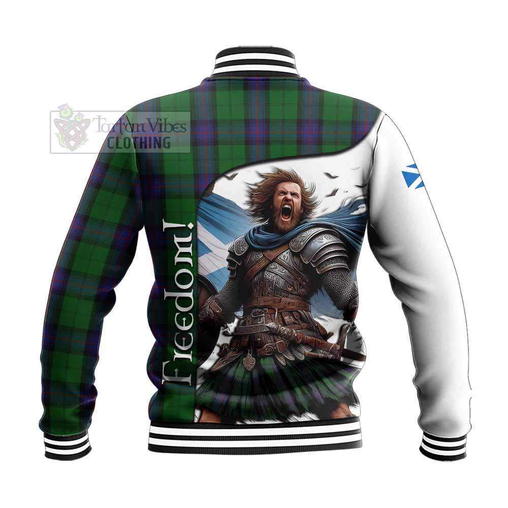 Tartan Vibes Clothing Armstrong Crest Tartan Baseball Jacket Inspired by the Freedom of Scottish Warrior