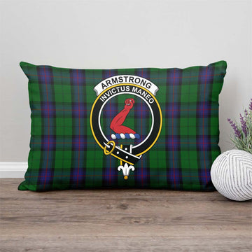 Armstrong Tartan Pillow Cover with Family Crest