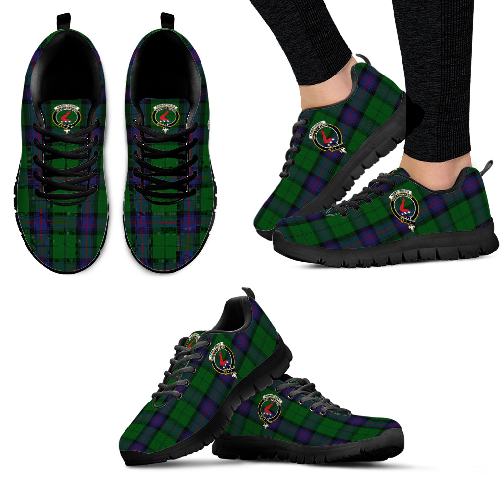 Armstrong Tartan Sneakers with Family Crest - Tartan Vibes Clothing