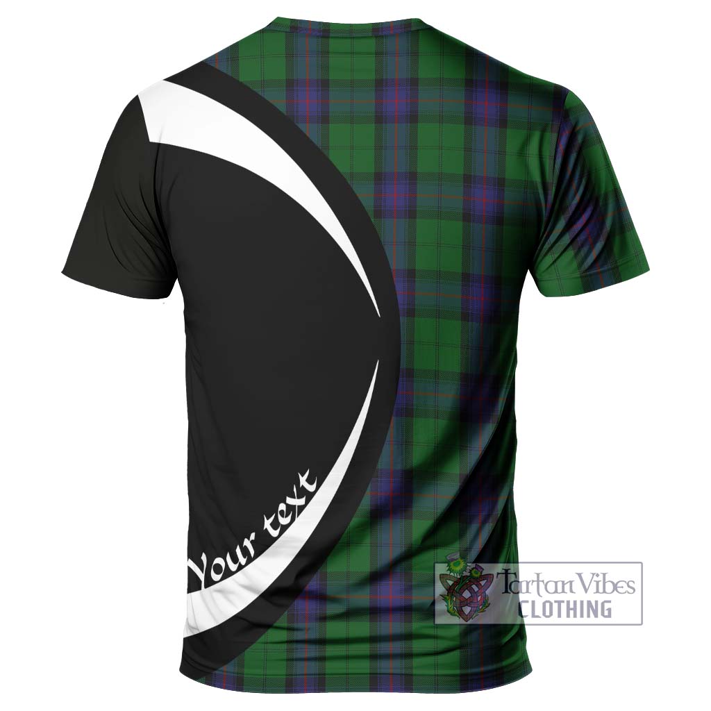 Tartan Vibes Clothing Armstrong Tartan T-Shirt with Family Crest Circle Style