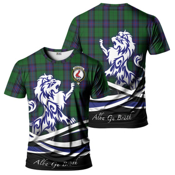 Armstrong Tartan T-Shirt with Alba Gu Brath Regal Lion Emblem