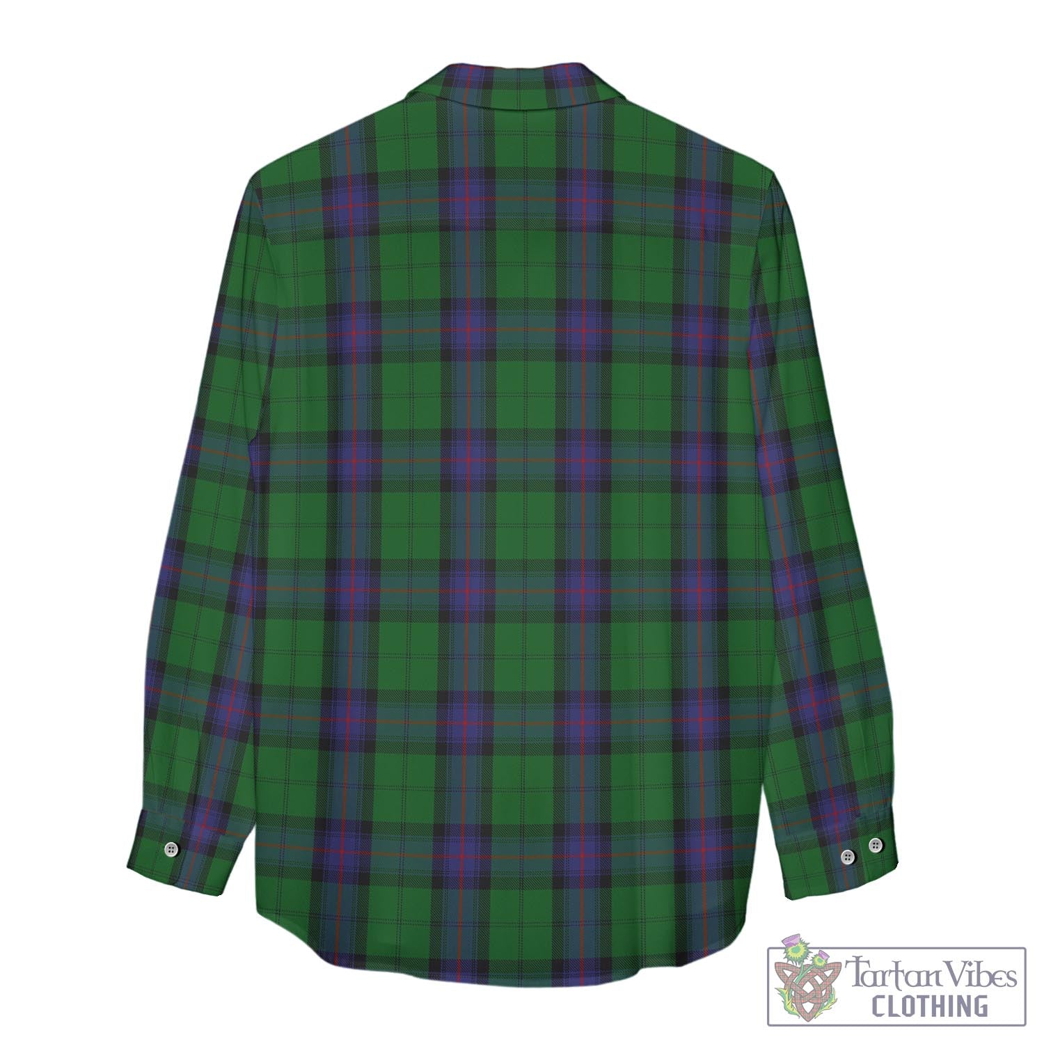 Tartan Vibes Clothing Armstrong Tartan Womens Casual Shirt with Family Crest