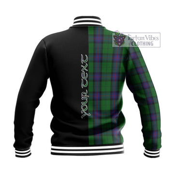 Armstrong Tartan Baseball Jacket with Family Crest and Half Of Me Style