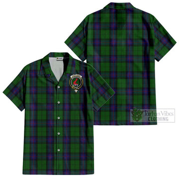 Armstrong Tartan Cotton Hawaiian Shirt with Family Crest