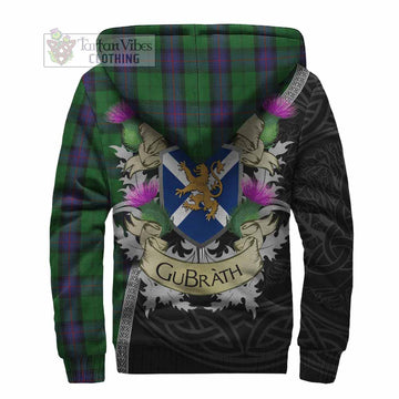 Armstrong Tartan Family Crest Sherpa Hoodie Lion Rampant Royal Thistle Shield Celtic Inspired - Tartan Vibes Clothing