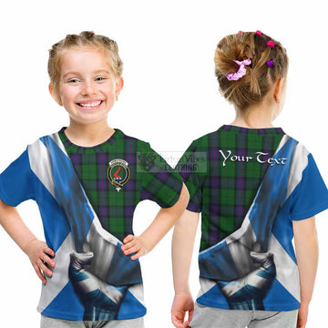 Armstrong Tartan Kid T-Shirt with Family Crest Scotland Patriotic Style - Tartan Vibes Clothing