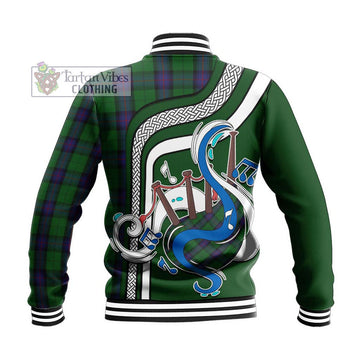 Armstrong Tartan Baseball Jacket with Epic Bagpipe Style