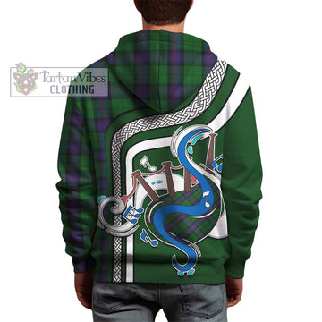 Armstrong Tartan Hoodie with Epic Bagpipe Style