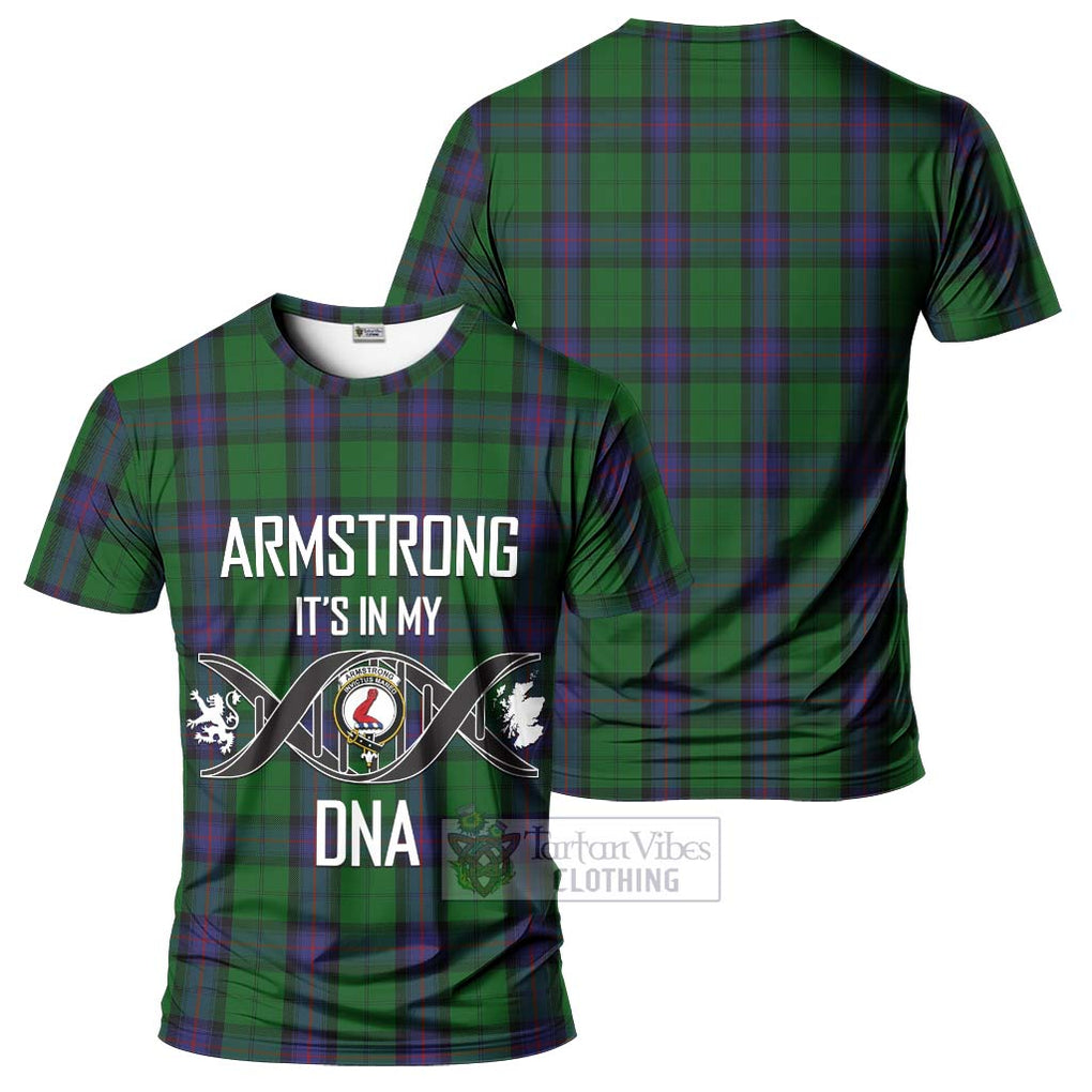 Armstrong Tartan T-Shirt with Family Crest DNA In Me Style - Tartan Vibes Clothing