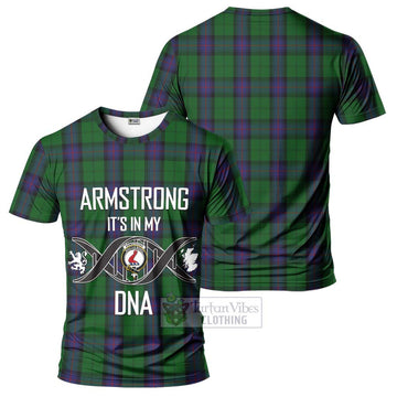 Armstrong Tartan T-Shirt with Family Crest DNA In Me Style