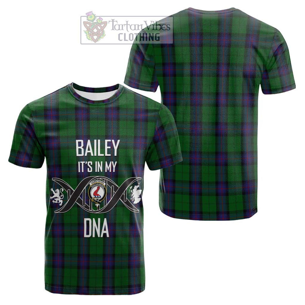 Tartan Vibes Clothing Armstrong Tartan Cotton T-shirt with Family Crest DNA In Me Style