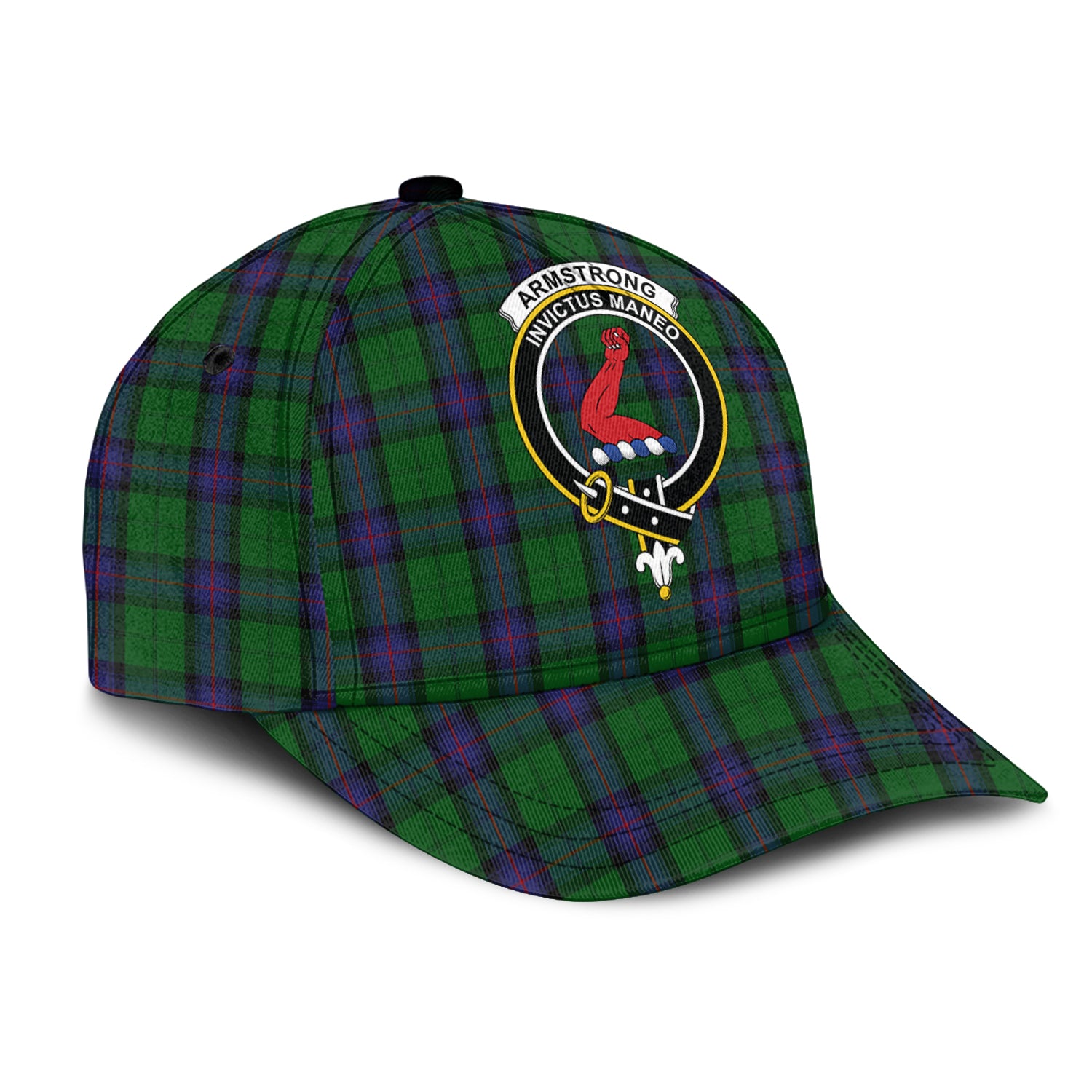 Armstrong Tartan Classic Cap with Family Crest - Tartan Vibes Clothing