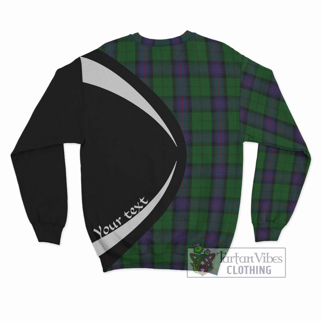 Armstrong Tartan Sweatshirt with Family Crest Circle Style - Tartan Vibes Clothing