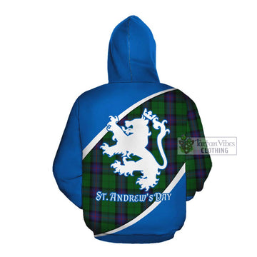 Armstrong Family Crest Tartan Cotton Hoodie Celebrate Saint Andrew's Day in Style