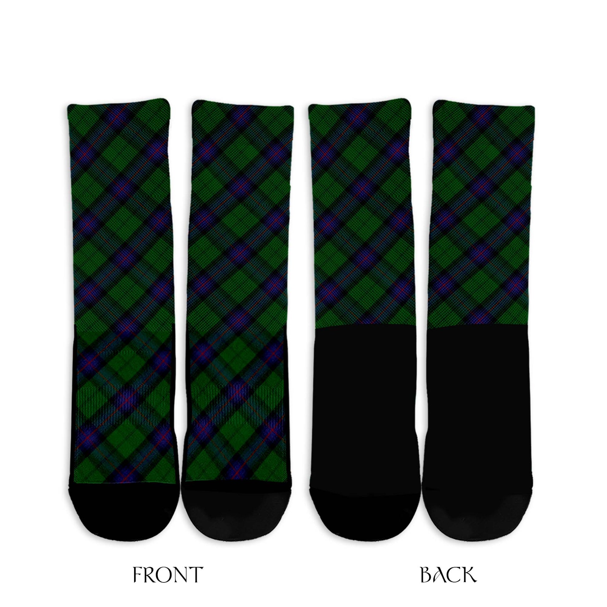 Armstrong Tartan Crew Socks Cross Tartan Style - Tartanvibesclothing