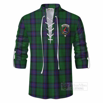 Armstrong Tartan Ghillie Kilt Shirt with Family Crest DNA In Me Style