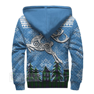 Armstrong Clan Christmas Sherpa Hoodie Celtic Reindeer Style