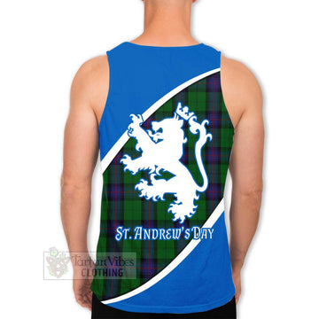 Armstrong Family Crest Tartan Men's Tank Top Celebrate Saint Andrew's Day in Style - Tartan Vibes Clothing