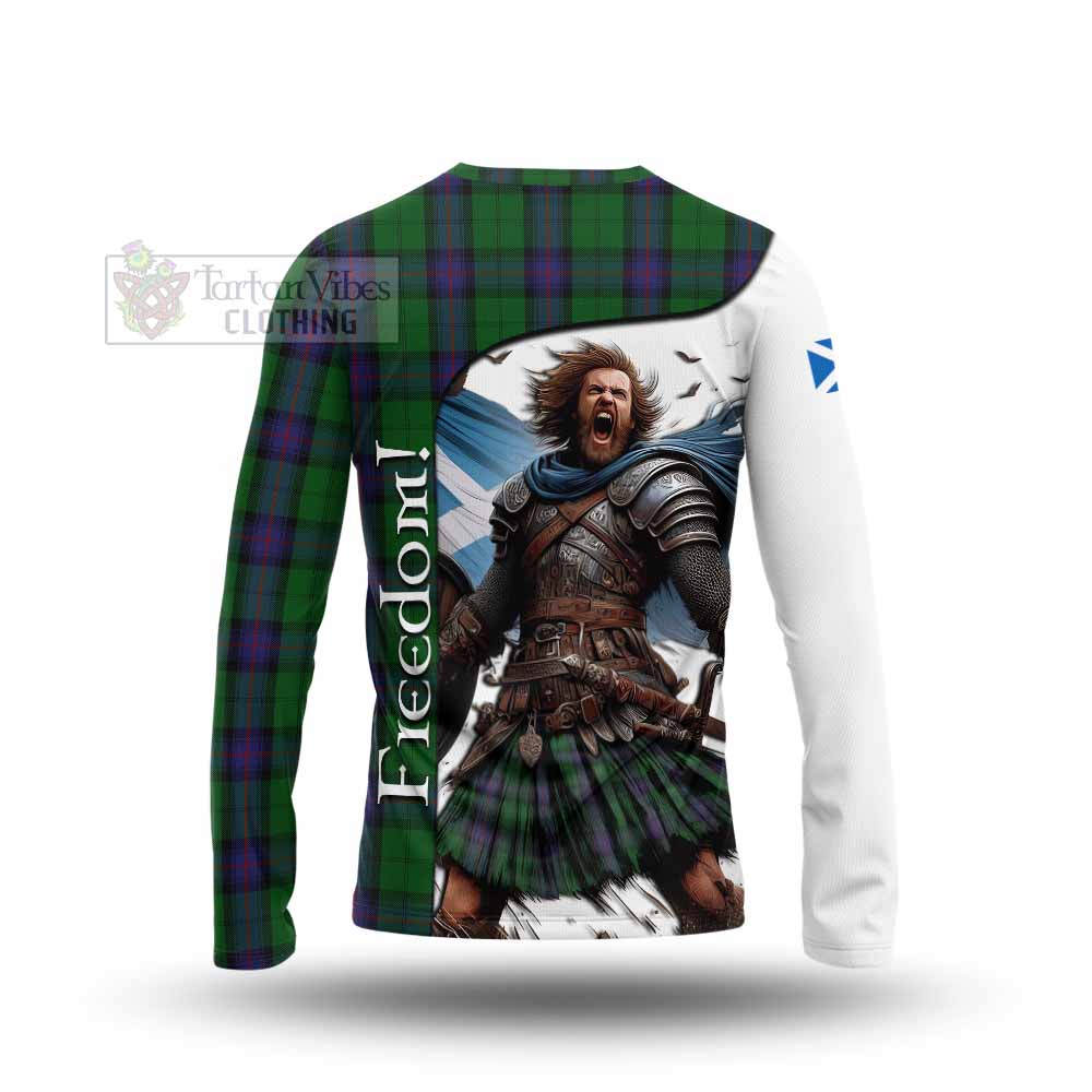 Tartan Vibes Clothing Armstrong Crest Tartan Long Sleeve T-Shirt Inspired by the Freedom of Scottish Warrior