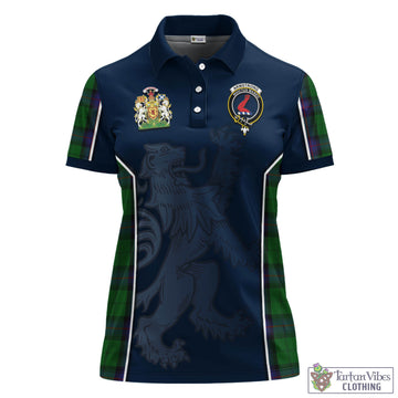 Armstrong Tartan Women's Polo Shirt with Family Crest and Lion Rampant Vibes Sport Style