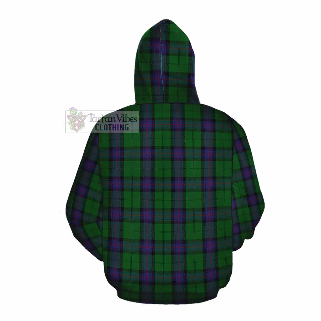 Tartan Vibes Clothing Armstrong Tartan Cotton Hoodie with Family Crest DNA In Me Style