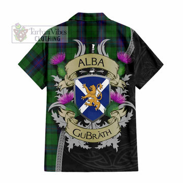 Armstrong Tartan Family Crest Hawaiian Shirt Lion Rampant Royal Thistle Shield Celtic Inspired - Tartan Vibes Clothing