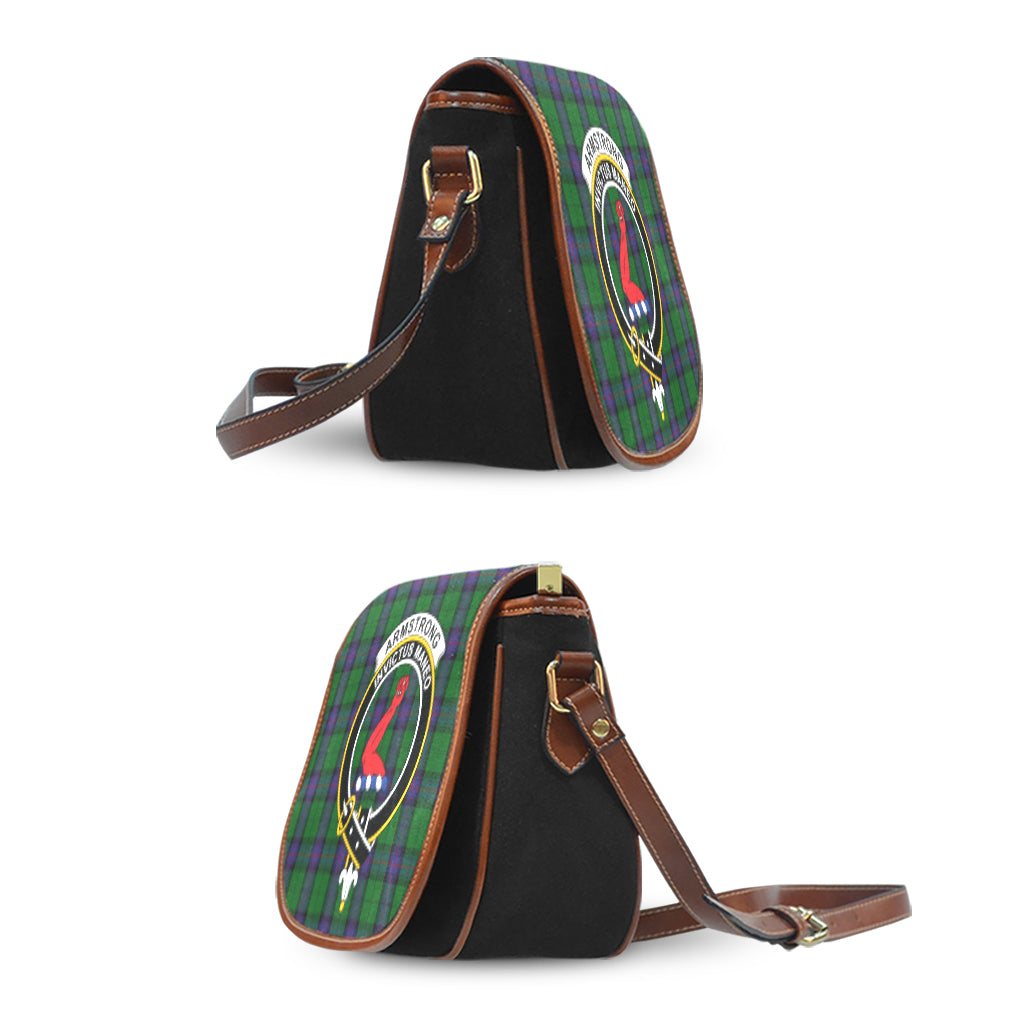 Armstrong Tartan Saddle Bag with Family Crest - Tartan Vibes Clothing