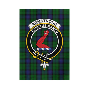 Armstrong Tartan Garden Flag with Family Crest - Tartan Vibes Clothing